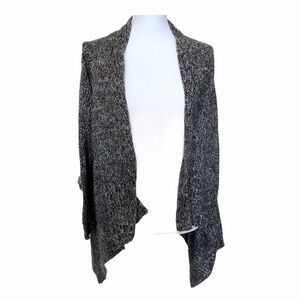 H&M Gray Long Sleeve Open Knit Cardigan Size Medium